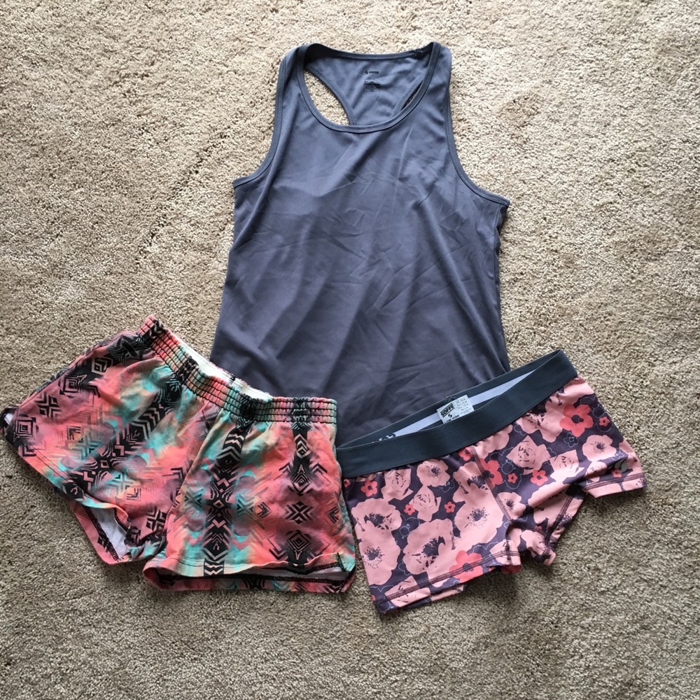 Soffe set of two shorts and tank